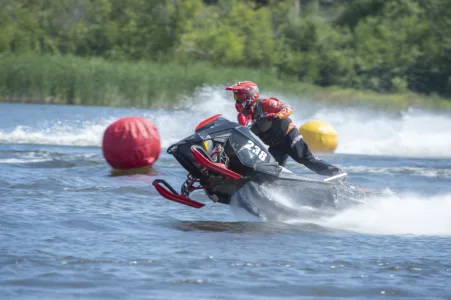 Marietta wins in the Lake Linden Watercross races